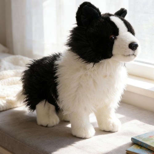 Border collie stuffed animal - border,
