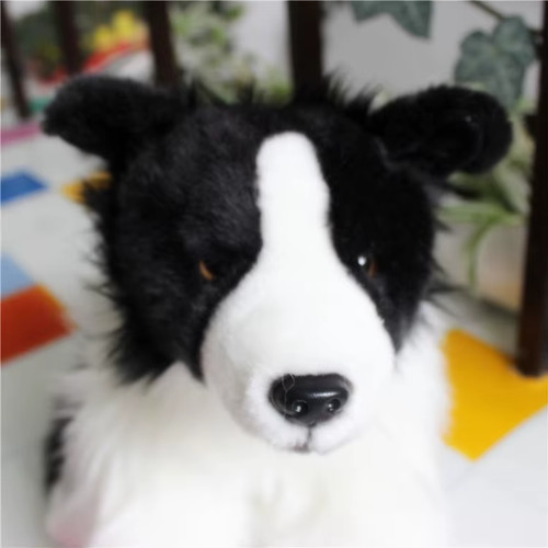 32cm lifelike border collie - lifelike,