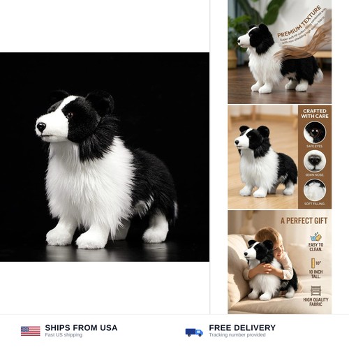 Border collie plush toy - collie,