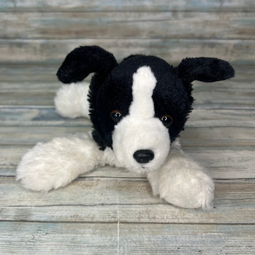 Aurora dog plush black - dog, white
