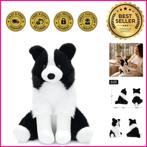 Border collie stuffed - border,