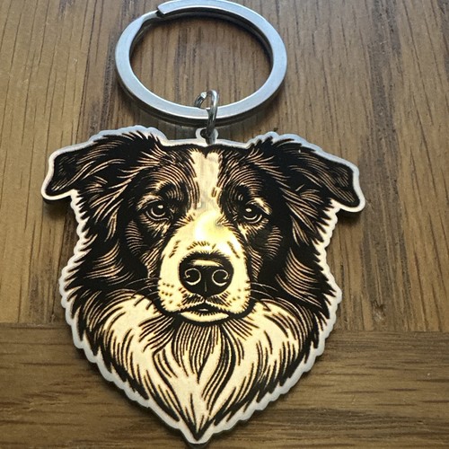 Border collie sheep engraved - sheep,
