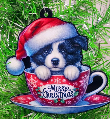 Border collie santa pup teacup - collie,