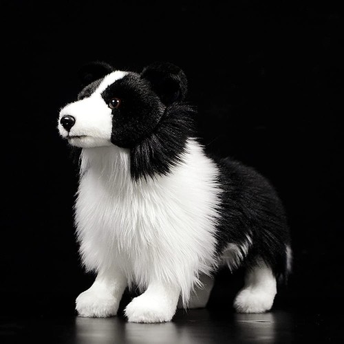 Realistic border collie - border, plush
