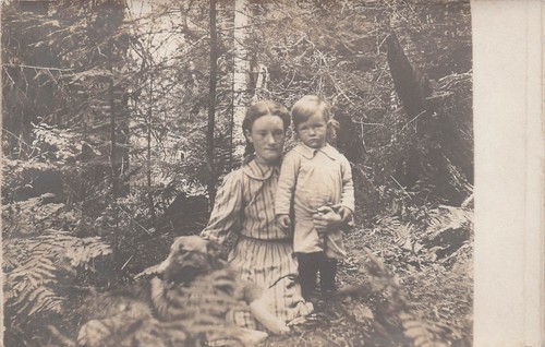 Antique mother child - mother,