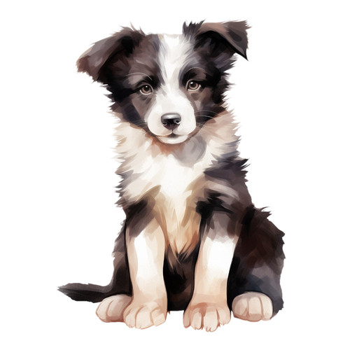 Border collie puppy fur - collie,